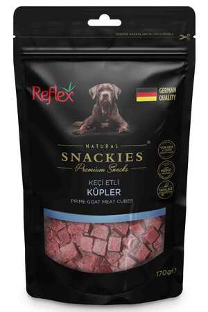 Reflex Snackies Keçi Etli Küpler Köpek Ödül Maması 170gr - Thumbnail