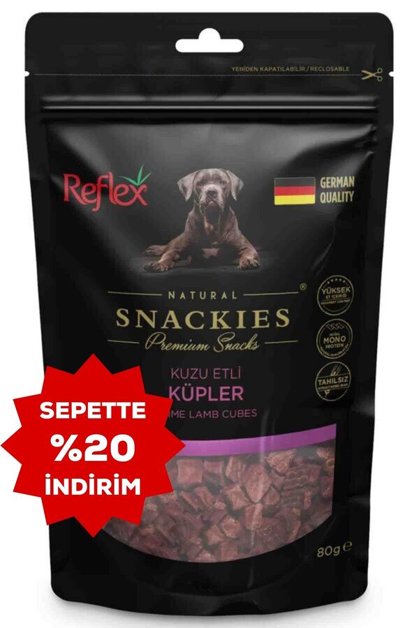 Reflex Snackies Kuzu Etli Küpler Köpek Ödül Maması 80gr