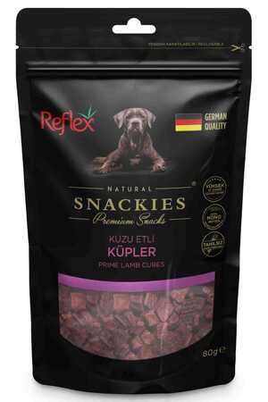 REFLEX - Reflex Snackies Kuzu Etli Küpler Köpek Ödül Maması 80gr REFLEX - Reflex Snackies Kuzu Etli Küpler Köpek Ödül Maması 80gr