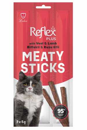 REFLEX - Reflex Stick Biftek ve Kuzu Kedi Ödül Çubuğu 3x5gr REFLEX - Reflex Stick Biftek ve Kuzu Kedi Ödül Çubuğu 3x5gr