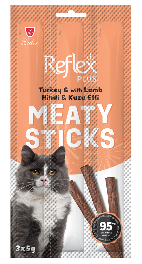 Reflex Stick Hindi ve Kuzulu Kedi Ödül Çubuğu 3x5gr