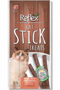 REFLEX - Reflex Stick Somonlu Kedi Ödül Çubuğu 3x5gr REFLEX - Reflex Stick Somonlu Kedi Ödül Çubuğu 3x5gr