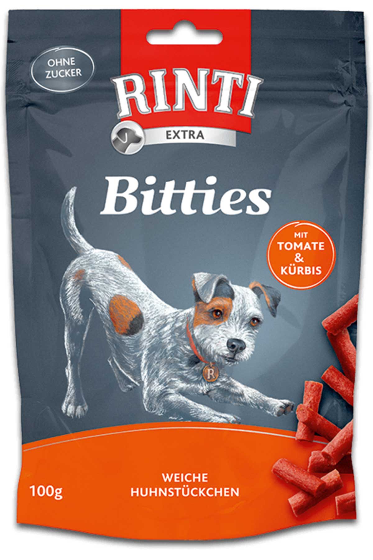 Rinti Bitties Tavuk ve Domatesli Köpek Ödülü 100gr