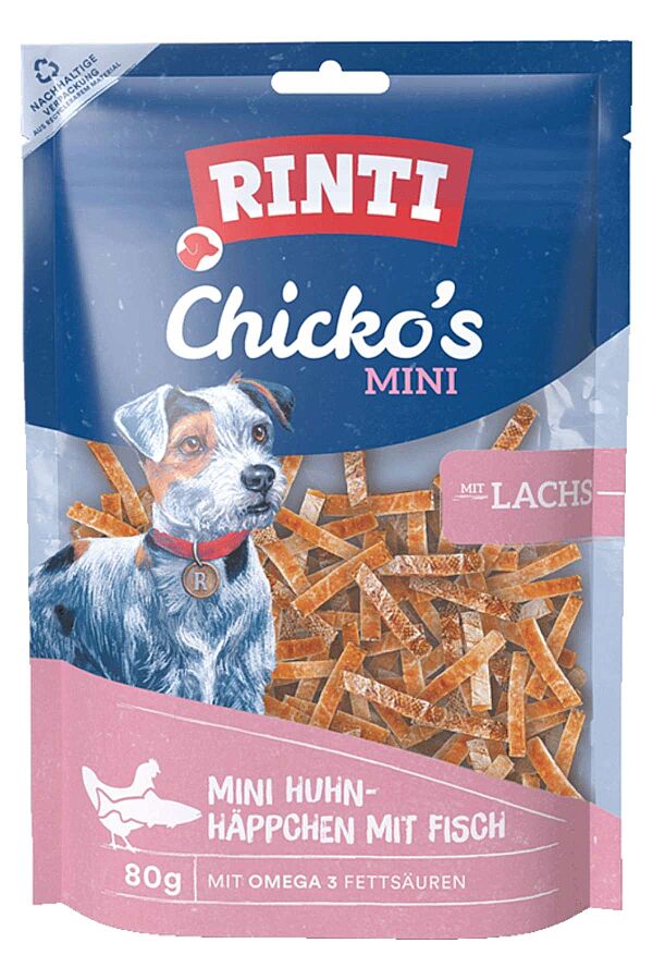 Rinti Chicko Tavuklu ve Somonlu Mini Köpek Ödülü 80gr - 1