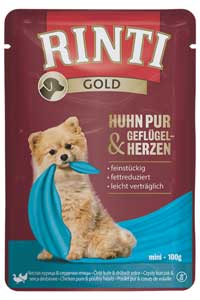RINTI - Rinti Gold Tavuk Ve Ördekli Yetişkin Köpek Pouch 100 Gr