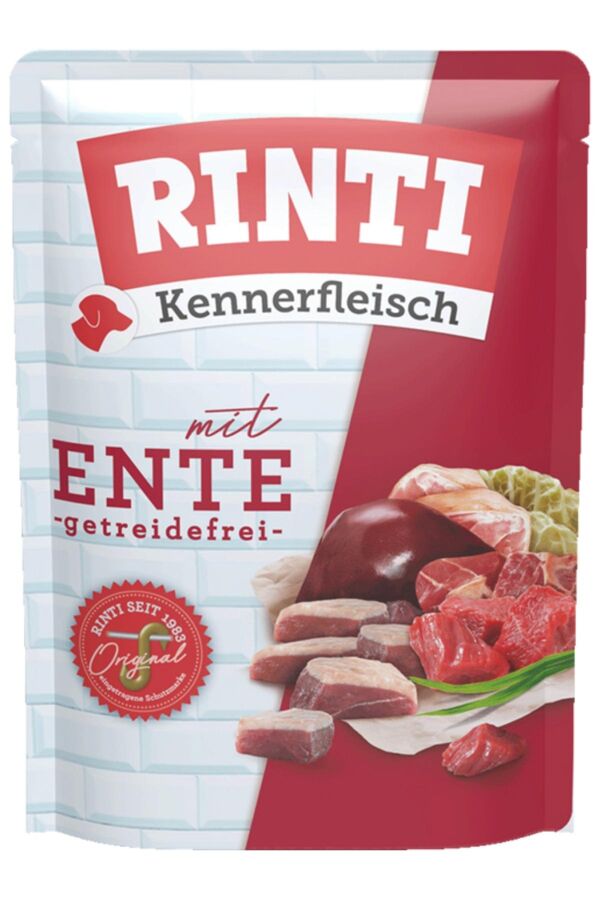 Rinti Ördek Etli Pouch Köpek Maması 400gr