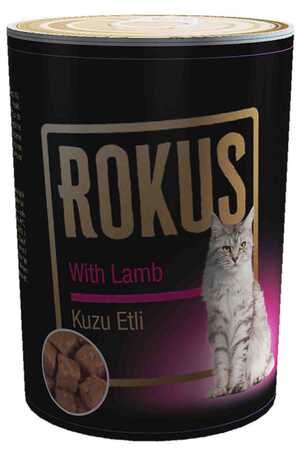 ROKUS - Rokus Kuzu Etli Kedi Konservesi 410gr