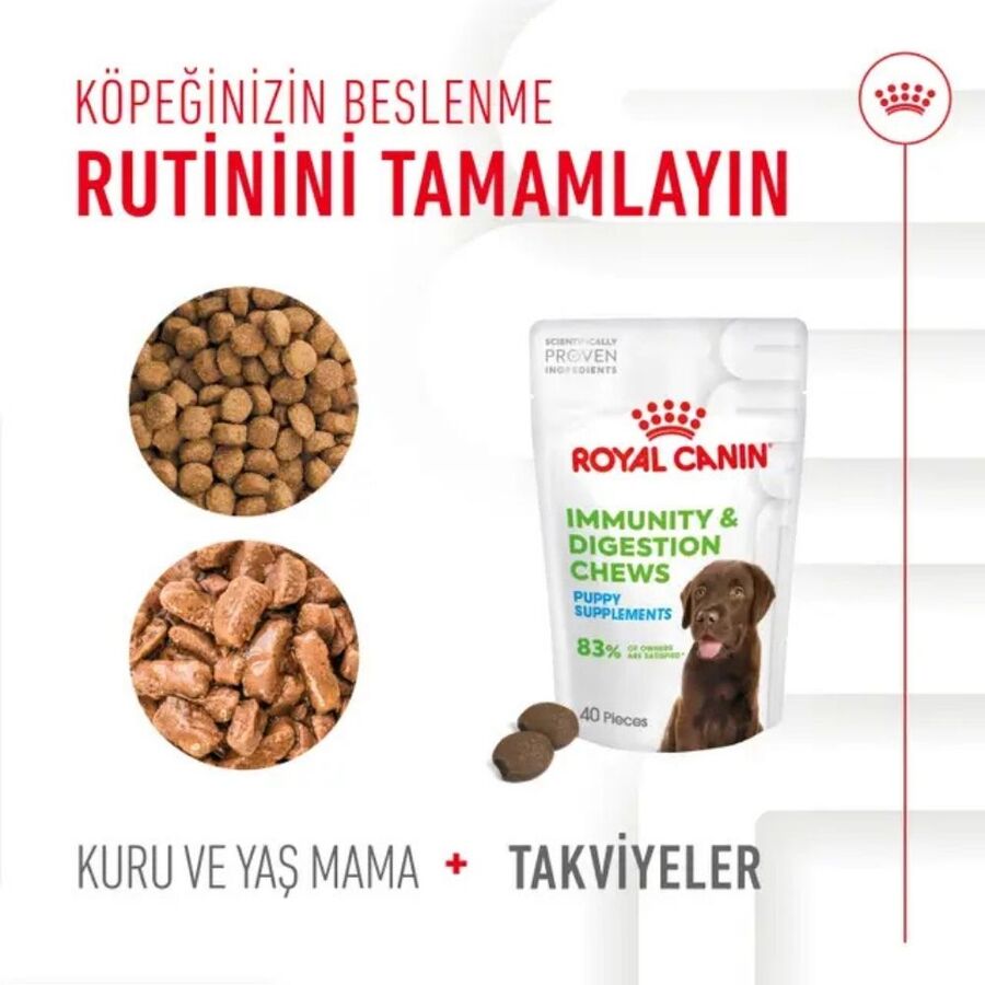 Royal Canin Bağışıklığı ve Sindirim Sistemini Destekleyen Tamamlayıcı Yavru Köpek Ödül Maması 100gr