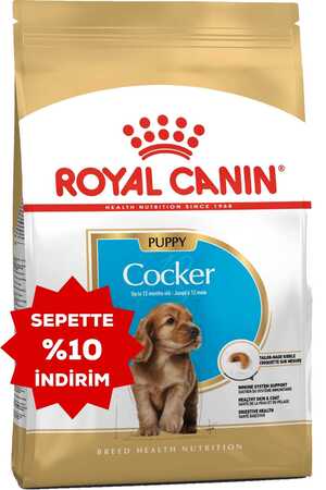Royal Canin Cocker Puppy Yavru Köpek Maması 3kg - Thumbnail