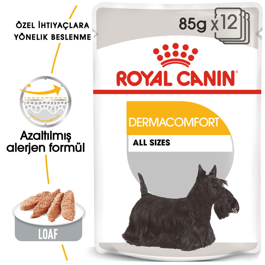 Royal Canin Dermacomfort Hassas Derili Yetişkin Köpek Konservesi 12x85gr (12li)
