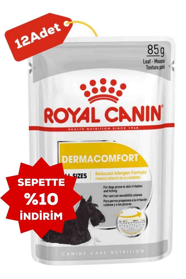 Royal Canin Dermacomfort Hassas Derili Köpek Konservesi 12x85gr 12li
