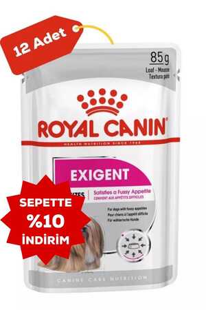 ROYAL CANIN - Royal Canin Exigent Seçici Köpek Konservesi 12x85gr (12li)