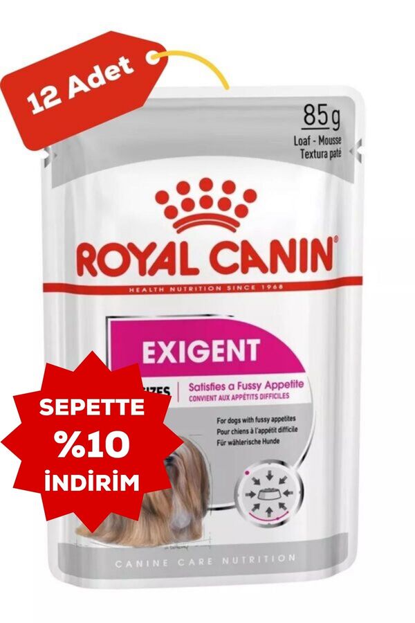 Royal Canin Exigent Seçici Köpek Konservesi 12x85gr (12li)
