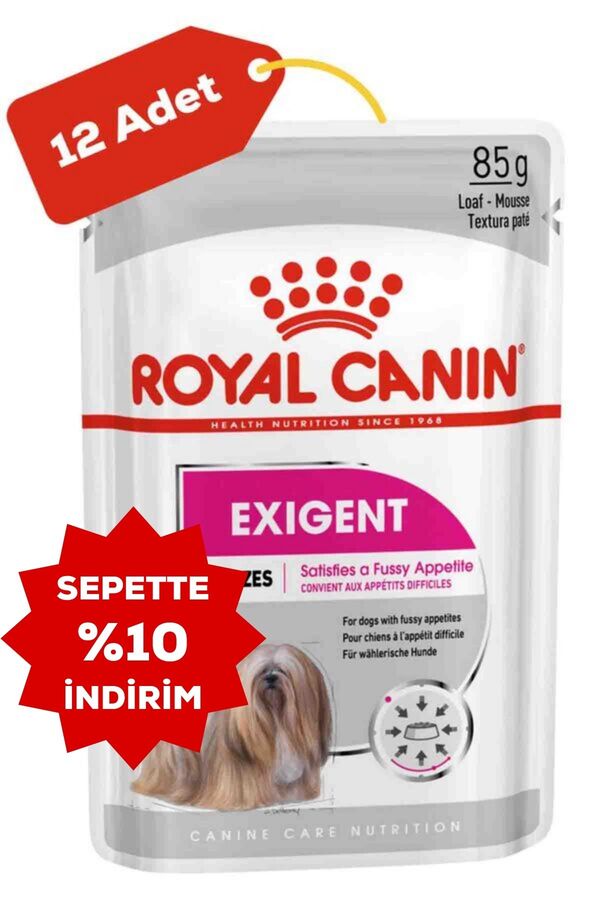 Royal Canin Exigent Seçici Köpek Konservesi 12x85gr 12li