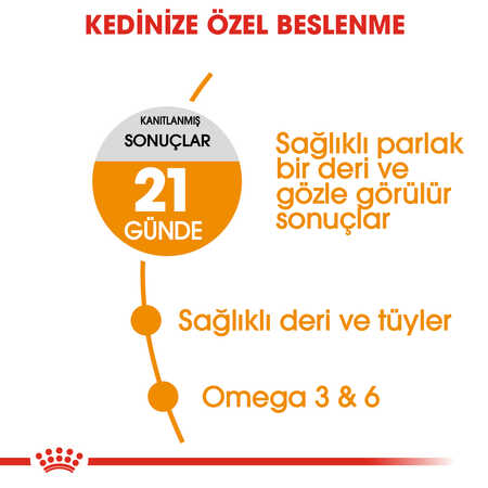 Royal Canin Hair & Skin Deri Ve Tüy Sağlığı İçin Yetişkin Kedi Maması 10kg - Thumbnail
