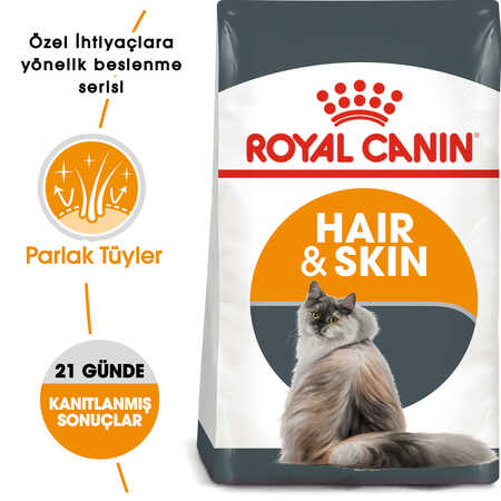 Royal Canin Hair & Skin Deri Ve Tüy Sağlığı İçin Yetişkin Kedi Maması 10kg - Thumbnail