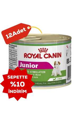 Royal Canin Junior Mini Küçük Irk Yavru Köpek Konservesi 12x195gr 12li - Thumbnail