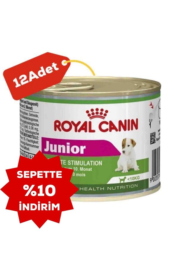 Royal Canin Junior Mini Küçük Irk Yavru Köpek Konservesi 12x195gr 12li