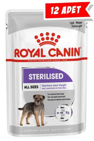 ROYAL CANIN - Royal Canin Kısırlaştırılmış Köpek Konservesi 12x85gr (12li)