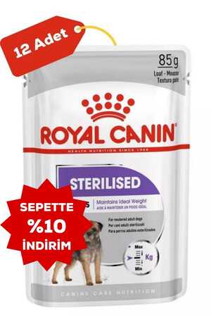 Royal Canin Kısırlaştırılmış Köpek Konservesi 12x85gr (12li) - Thumbnail