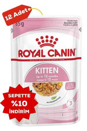 ROYAL CANIN - Royal Canin Kitten Jelly Yavru Kedi Konservesi 12x85gr 12li