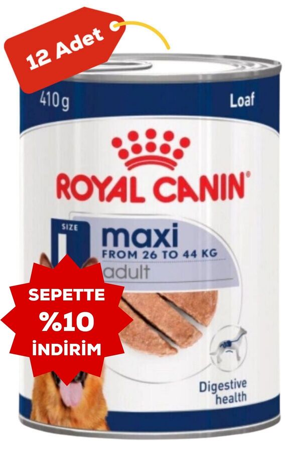 Royal Canin Loaf Mousse Büyük Irk Ezme Yetişkin Köpek Konservesi 12x410gr (12li)
