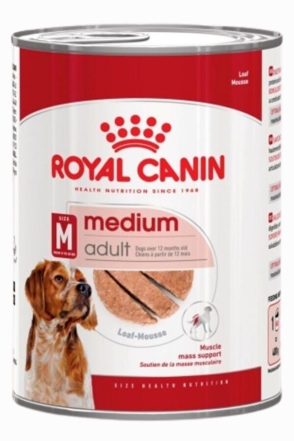 Royal Canin Loaf Mousse Orta Irk Ezme Yetişkin Köpek Konservesi 410gr
