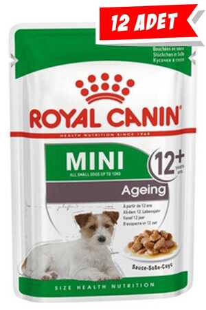 Royal Canin Mini +12 Ageing Pouch Yaşlı Köpek Konservesi 85gr (12 Adet)