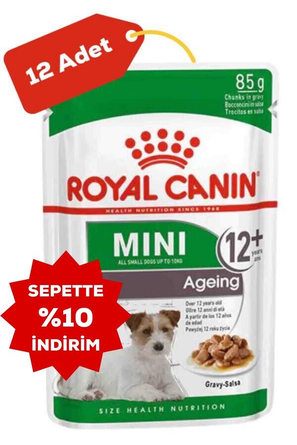 Royal Canin Mini +12 Ageing Pouch Yaşlı Köpek Konservesi 12x85gr 12li