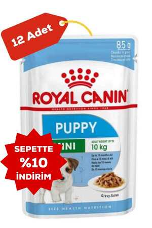 Royal Canin Mini Puppy Küçük Irk Yavru Köpek Konservesi 12x85gr 12li - Thumbnail