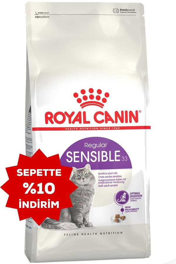 Royal Canin Sensible 33 Hassas Sindirim Sistemi olan Kediler İçin Yetişkin Kedi Maması 4kg