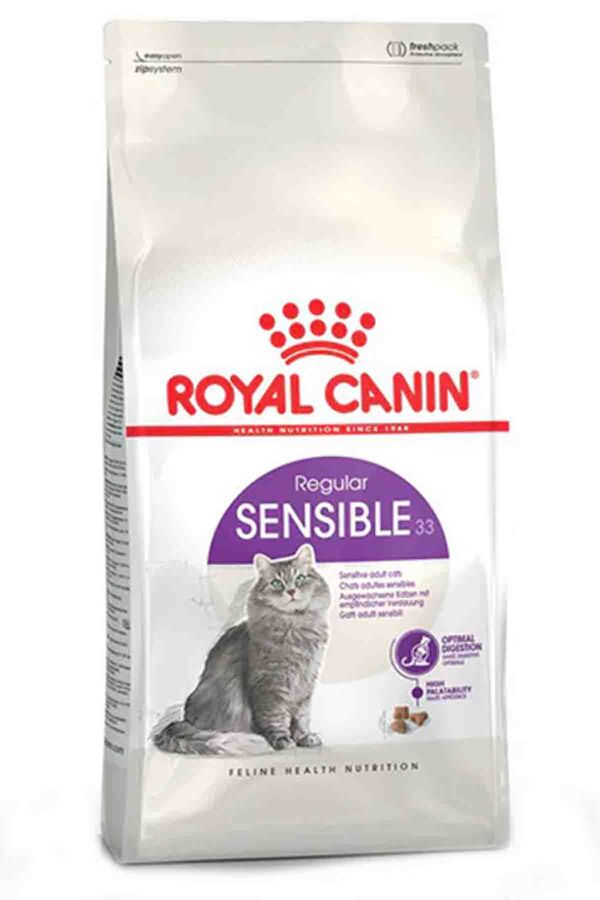Royal Canin Sensible 33 Hassas Sindirim Sistemi olan Kediler İçin Yetişkin Kedi Maması 10kg - 1
