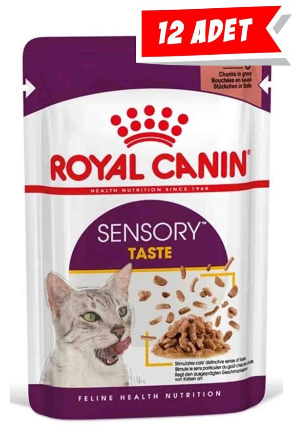 Royal Canin Sensory Taste Gravy Yetişkin Kedi Konservesi 12x85gr 12li