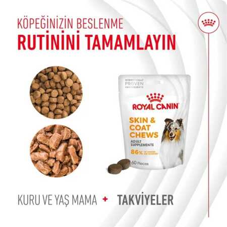 Royal Canin Deri ve Tüy Sağlığı Destekleyici Köpek Ödülü 240gr - Thumbnail (2)