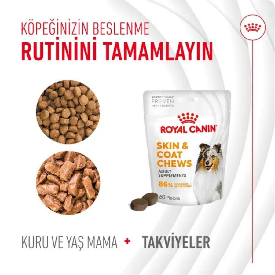 Royal Canin Deri ve Tüy Sağlığı Destekleyici Köpek Ödülü 240gr