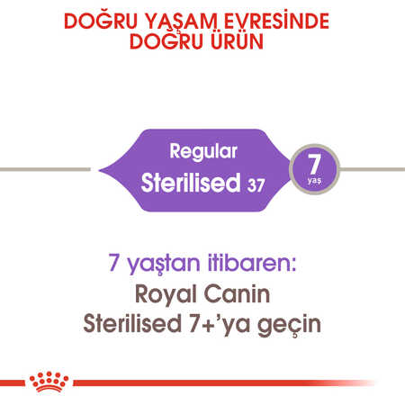 Royal Canin Sterilised 37 Kısırlaştırılmış Yetişkin Kedi Maması 4kg - Thumbnail (2)