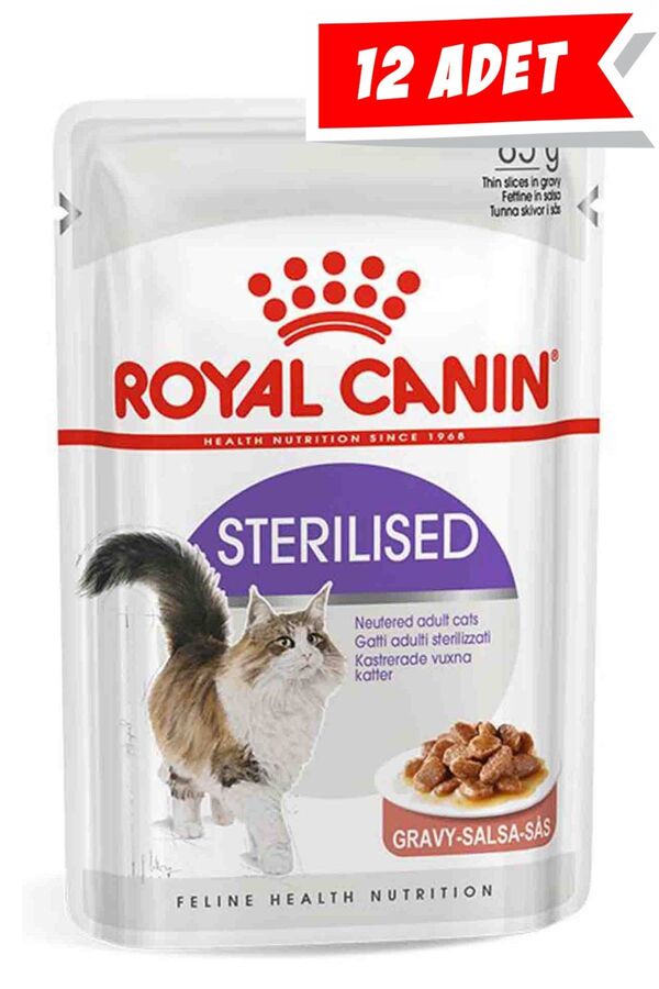 Royal Canin Gravy Kısırlaştırılmış Yetişkin Kedi Konservesi 12x85gr (12li)