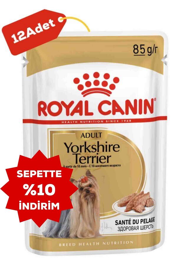 Royal Canin Yorkshire Terrier Yetişkin Köpek Konservesi 12x85gr 12li