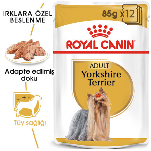 Royal Canin Yorkshire Terrier Yetişkin Köpek Konservesi 12x85gr (12'li)