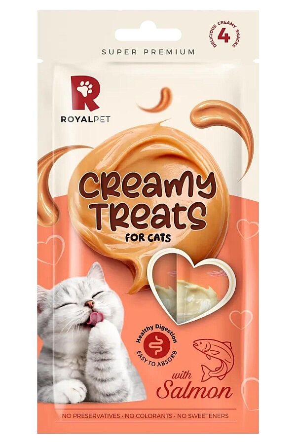 Royalpet Somonlu Krema Kedi Ödül Maması 4x14gr - 1
