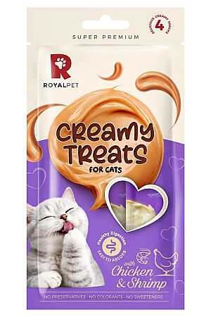 Royalpet Tavuklu ve Karidesli Krema Kedi Ödül Maması 4x14gr
