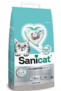 SANICAT - Sanicat Clumping White Oksijen Kontrollü Kedi Kumu 8lt SANICAT - Sanicat Clumping White Oksijen Kontrollü Kedi Kumu 8lt