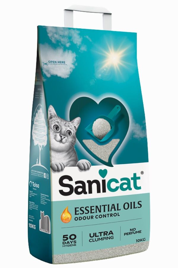 Sanicat Essential Oils Kokusuz Kedi Kumu 10kg