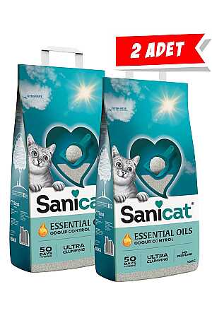 Sanicat Essential Oils Kokusuz Kedi Kumu 10kg (2 Adet)