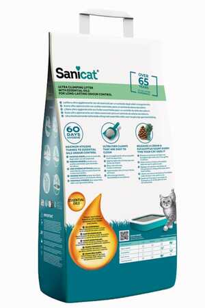 Sanicat Essential Oils Okaliptus Kokulu Kedi Kumu 10kg - Thumbnail