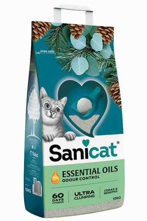Sanicat Essential Oils Okaliptus Kokulu Kedi Kumu 10kg - Thumbnail