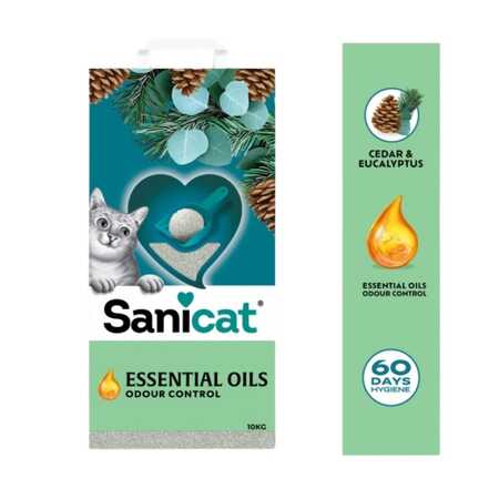 Sanicat Essential Oils Okaliptus Kokulu Kedi Kumu 10kg - Thumbnail