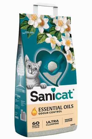 Sanicat Essential Oils Yasemin Kokulu Kedi Kumu 10kg - Thumbnail