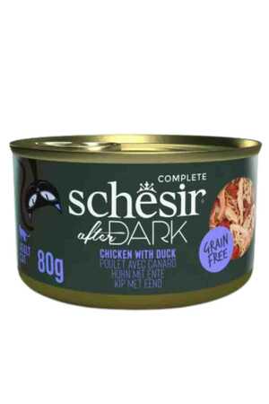 SCHESIR - Schesir After Dark Sos İçinde Tavuklu ve Ördekli Yetişkin Kedi Konservesi 80 gr
