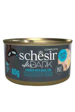 SCHESIR - Schesir After Dark Tavuk Etli ve Bıldırcın Yumurtalı Yetişkin Kedi Konservesi 80gr